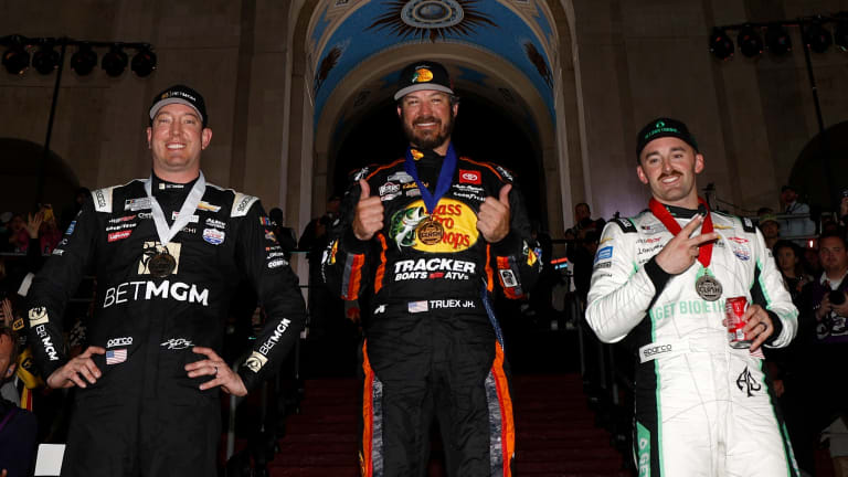 Martin Truex Jr. roars back to win Busch Light Clash, his first Cup victory since 2021